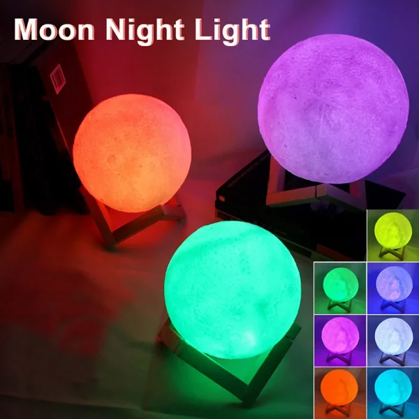 LED Moon Night Light for Bedroom Decoration