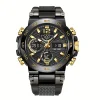 Waterproof Dual Display Sports Watch for Men