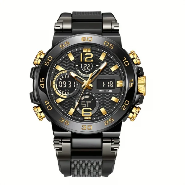 Waterproof Dual Display Sports Watch for Men