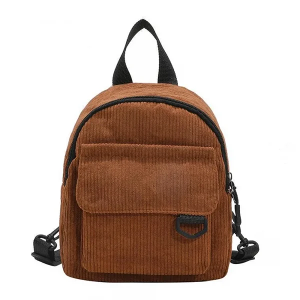 Mini Backpack ins super popular cute commuting makeup bag corduroy texture student versatile backpack