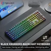 V108 Pro Bluetooth Keyboard  Wired&Wirel 2.4G Full Layout RGB Backlit Low Noise for Office gaming Membrane Keyboard