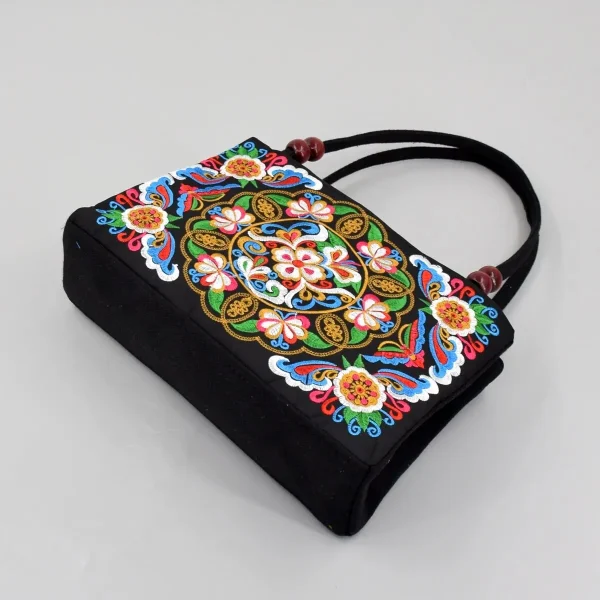 Stylish Floral Embroidered Handbag