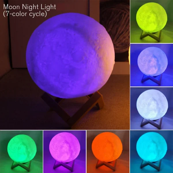 LED Moon Night Light for Bedroom Decoration