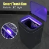 Trash Bin Intelligent Sensor Can Smart Induction for Kitchen Trash Automatic Touch Home Accessories Dustbin Bucket Paper Basket