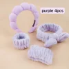 Sponge Spa Headband and Wristband Set