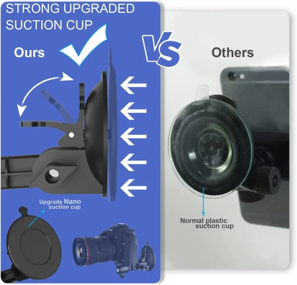 LED Selfie Light with Suction Cup Phone Mount