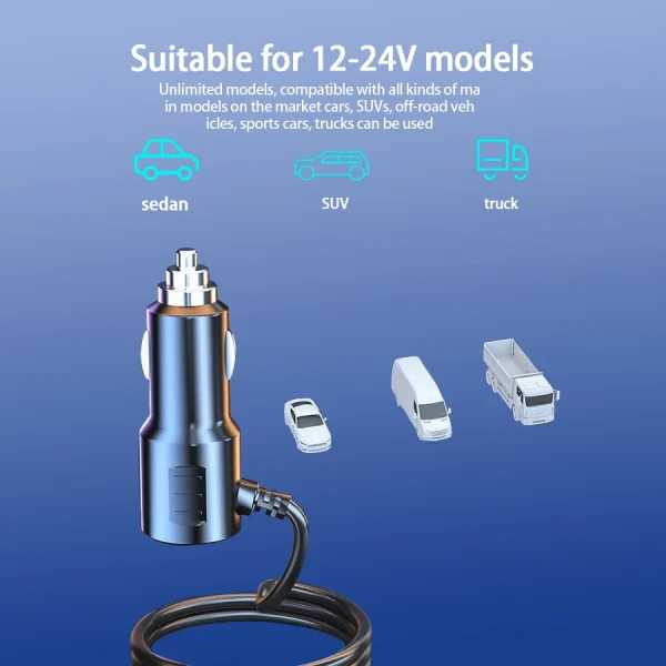 120W Multi-Port Car Charger Adapter