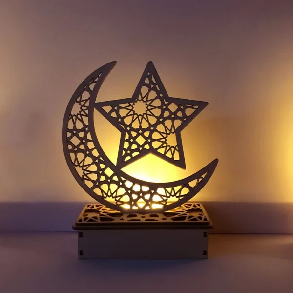 Eid Mubarak Party Wooden Lamp Pendant Ornament