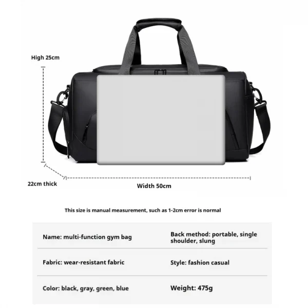 Large Capacity Sports Gym and Travel Duffel Bag