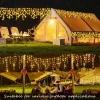 LED Outdoor Solar Icicle Lights Waterproof Christmas 8 Lighting Modes