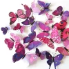12PCS PVC 3D Butterfly Wall Decor Cute Butterflies