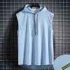 Men Sleeveless Hooded Summer Vest