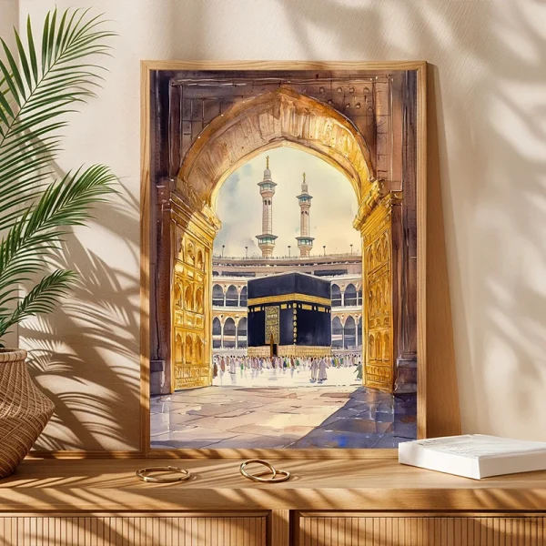 Al-Aqsa Mosque Kaaba Islamic Home Decor Cuadros