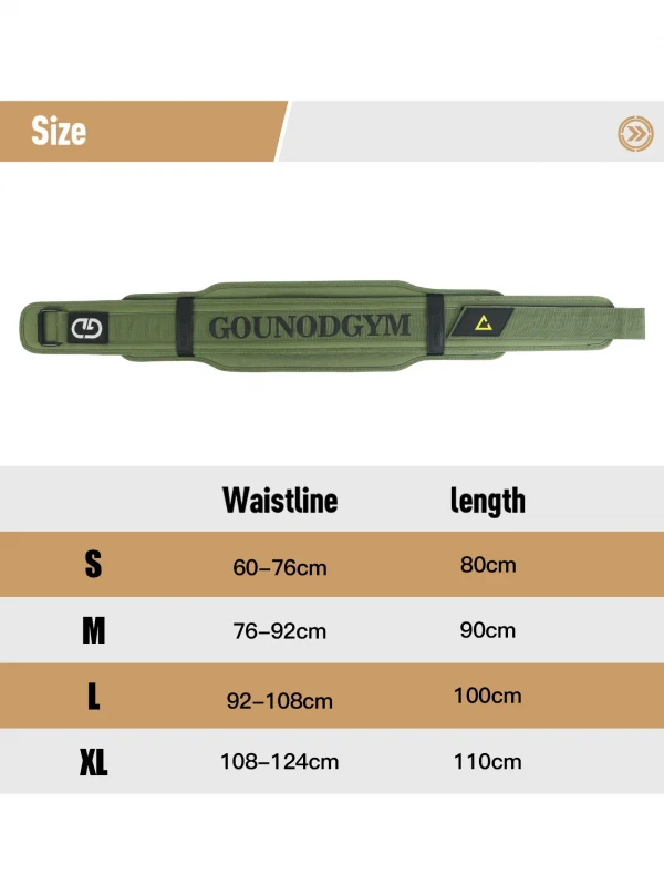 GOUNOD Fitness EVA Belt Deadlift Squat Weightlifting Training