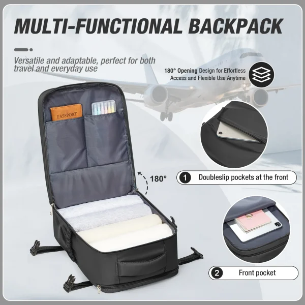 Women Men Hand Luggage Backpack Business College Laptop Travel Backpack