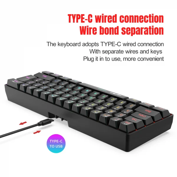 Wireless Bluetooth RGB Backlit Keyboard