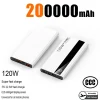 120W Power Bank 500000mAh High Capacity Super Fast Charging Power Bank Portable External Battery Charger For iPhone17 16 Huawei