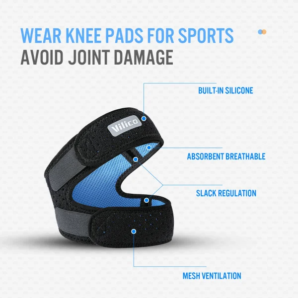 PCS Sports Kneepad Double Patellar Knee Patella Tendon Support Strap