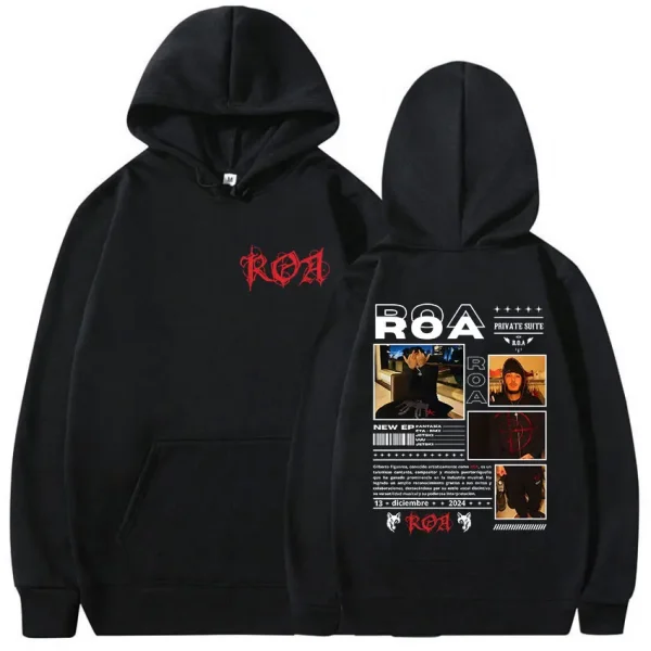 Rapper ROA Tour Album Graphic Merch Hoody Men Hip Hop