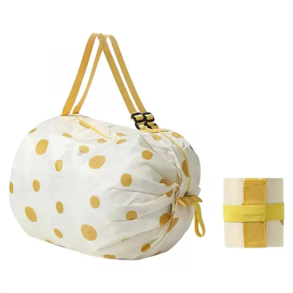 Large Foldable Shopping Bag Reusable Eco Bag Grocery Package Beach Toy Storage Bags Shoulder Cat Lemon Printing Pouch Tote Pouch