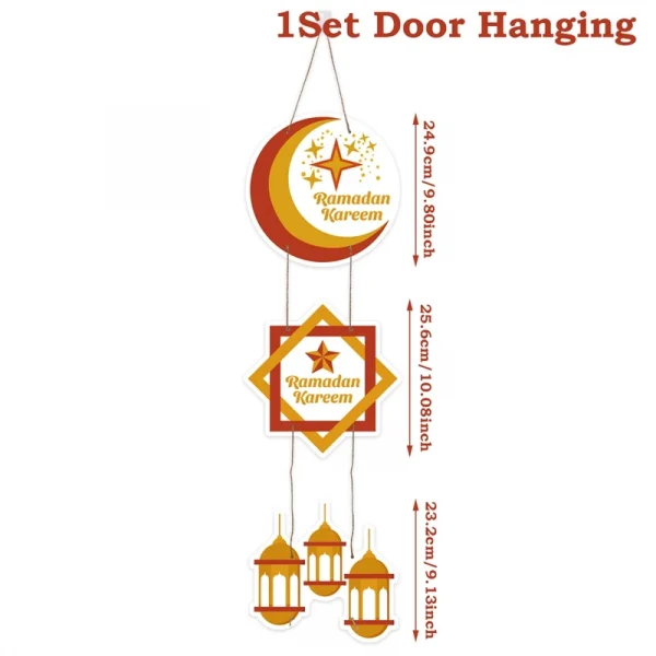Eid Mubarak Door Hanging Ramadan Decor