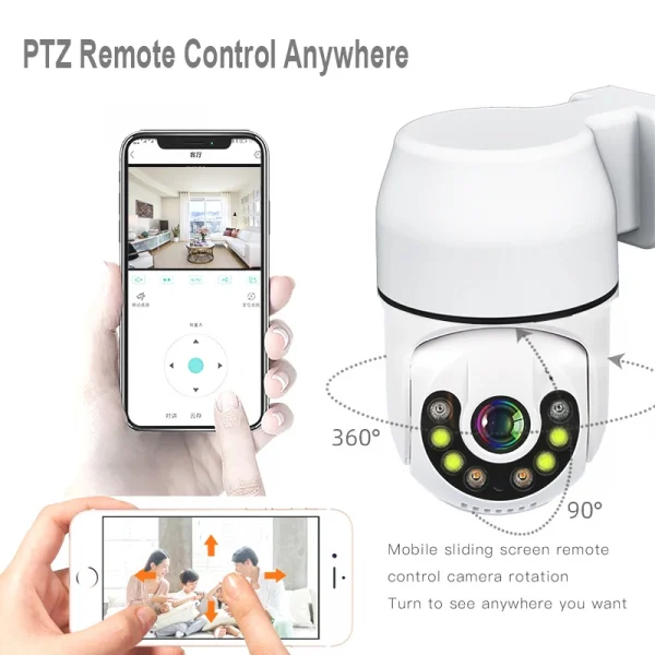 Smart Life Wireless Camera IP HD Tuya Human Auto Tracking Cctv Security Surveillance Color IR Night Vision Indoor Wifi Home Cam