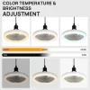 Smart 3-in-1 Ceiling Fan with Remote Control Lighting Lamp E27 Converter Base 85-265V Lighting Base for Bedroom and Living Room