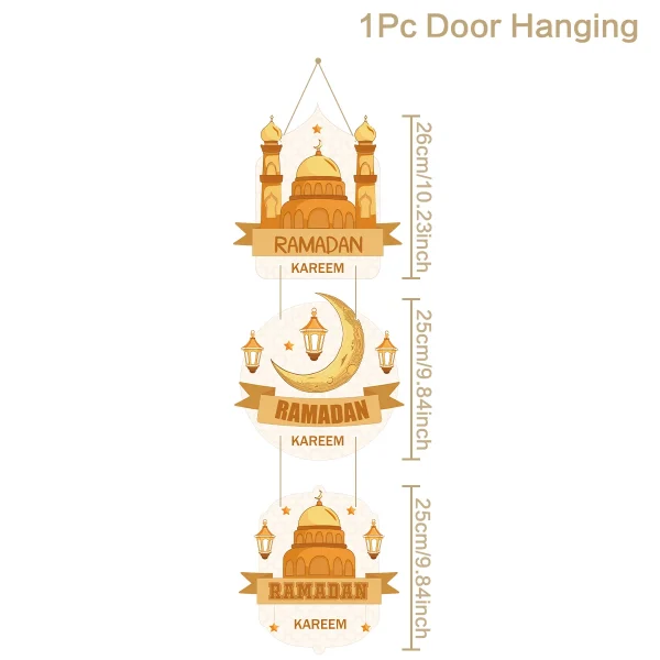 Eid Mubarak Door Hanging Ramadan Decor