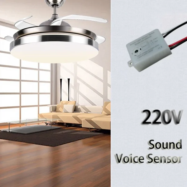 Intelligent Light Switch Sound Sensor Detector Smart Light Switches LED 220V Voice Motion Sensor Switch Auto On Off Smart Home