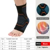 LOOGDEEL 1PCS Elastic Knitted Sports Ankle Support Brace Fitness Cycling