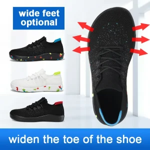 Wide Toe Men Sneakers Plus Size 39-48 Sports Shoes Fitness