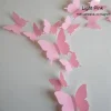 12PCS PVC 3D Butterfly Wall Decor Cute Butterflies