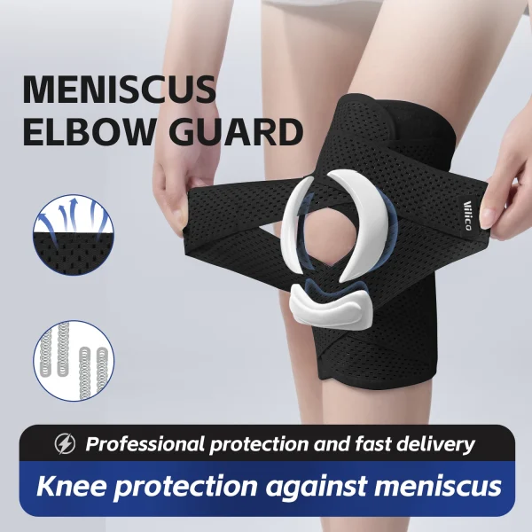 Sports Kneepad Pressurized Elastic Knee Pads Knee Support Joints Protector Fitness