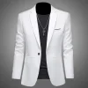 Men's Trendy Leisure Boutique Suit Jacket  Autumn Casual Business Slim