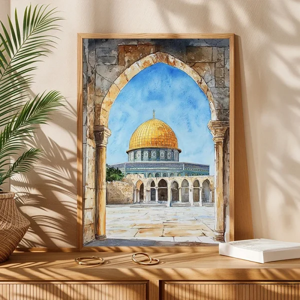 Al-Aqsa Mosque Kaaba Islamic Home Decor Cuadros