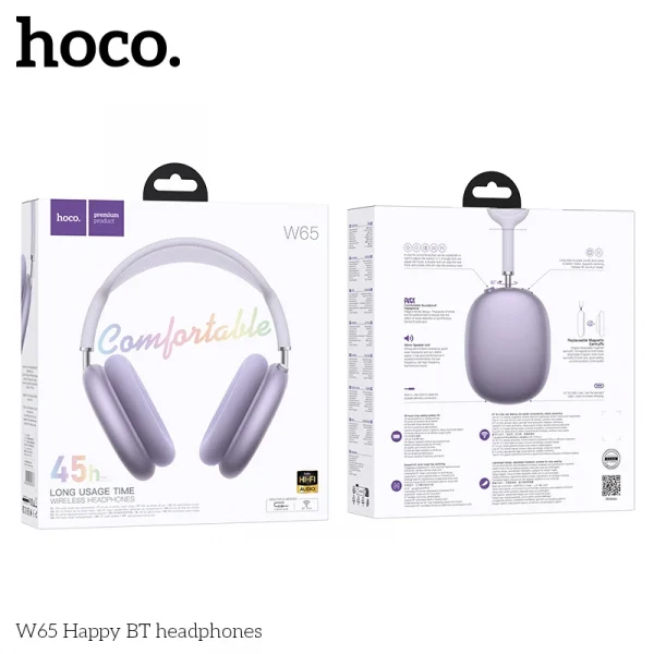 HOCO W65 Bluetooth 5.4 Over-Ear Headphones