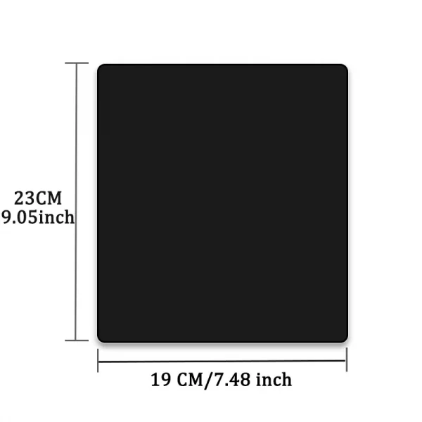 Simple Color PU Leather Mouse Mat Anti-slip Waterproof 23*19cm Mouse Pad School Supplies Office Accessories Desk Set For Laptops