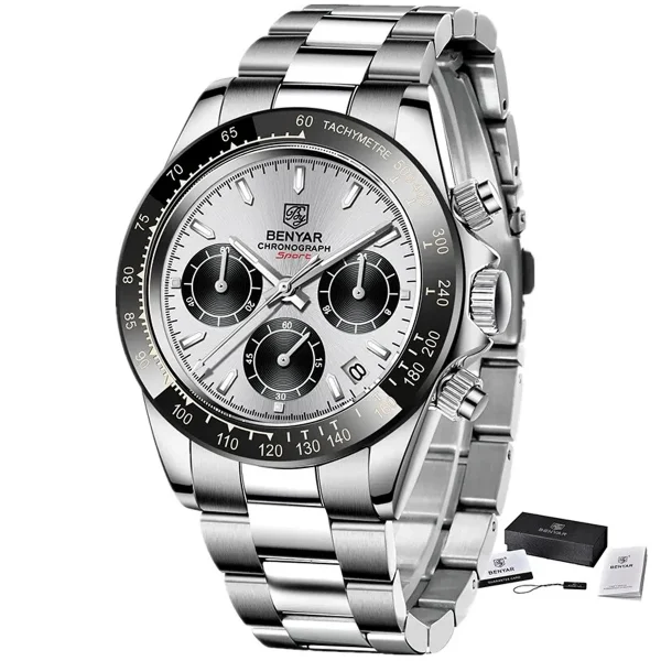 BENYAR Chronograph Male Sport Waterproof Quartz Watch