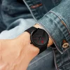 Minimalist Men Fashion Ultra-thin Quartz Wristwatch