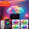 DIY Cloud LED Light Music Sync Multicolor RGBIC Lights Remote&amp