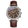 Men PU Leather Strap Quartz Wristwatch