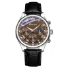 Men PU Leather Strap Quartz Wristwatch