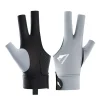 Left Right Hand Snooker Glove New Anti-slip Three Fingers Training Glove Elastic