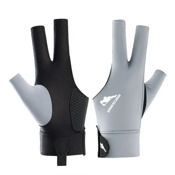 Left Right Hand Snooker Glove New Anti-slip Three Fingers Training Glove Elastic