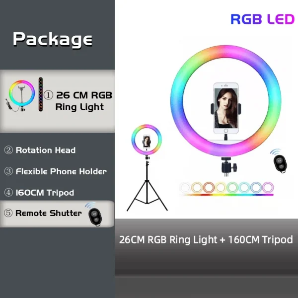 RGB Ring Light with Remote Control