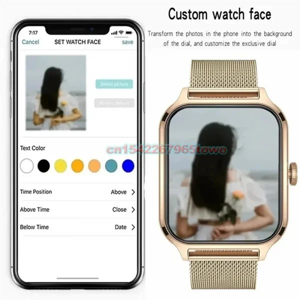 Smart Watch For Android IOS Watches 1.83inch HD Display Bluetooth