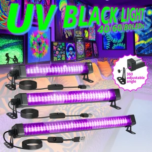LED Black Light Tube-with switch, 360 degree rotation,