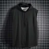 Men Sleeveless Hooded Summer Vest