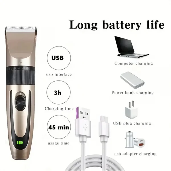 Electric Hair Trimmer Shaver Home Trimmers For Men Hair Clipper