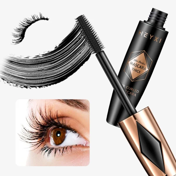 Mascara, Not sticky, Not greasy, Curled up, Makes the eyes look more